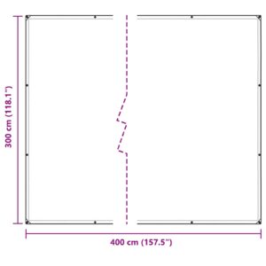 Augalų uždangalas Skaidrus 3 x 4 m PVC