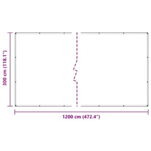 Augalų uždangalas Skaidrus 3 x 12 m PVC