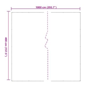 Augalų uždangalas Skaidrus 4 x 10 m PVC