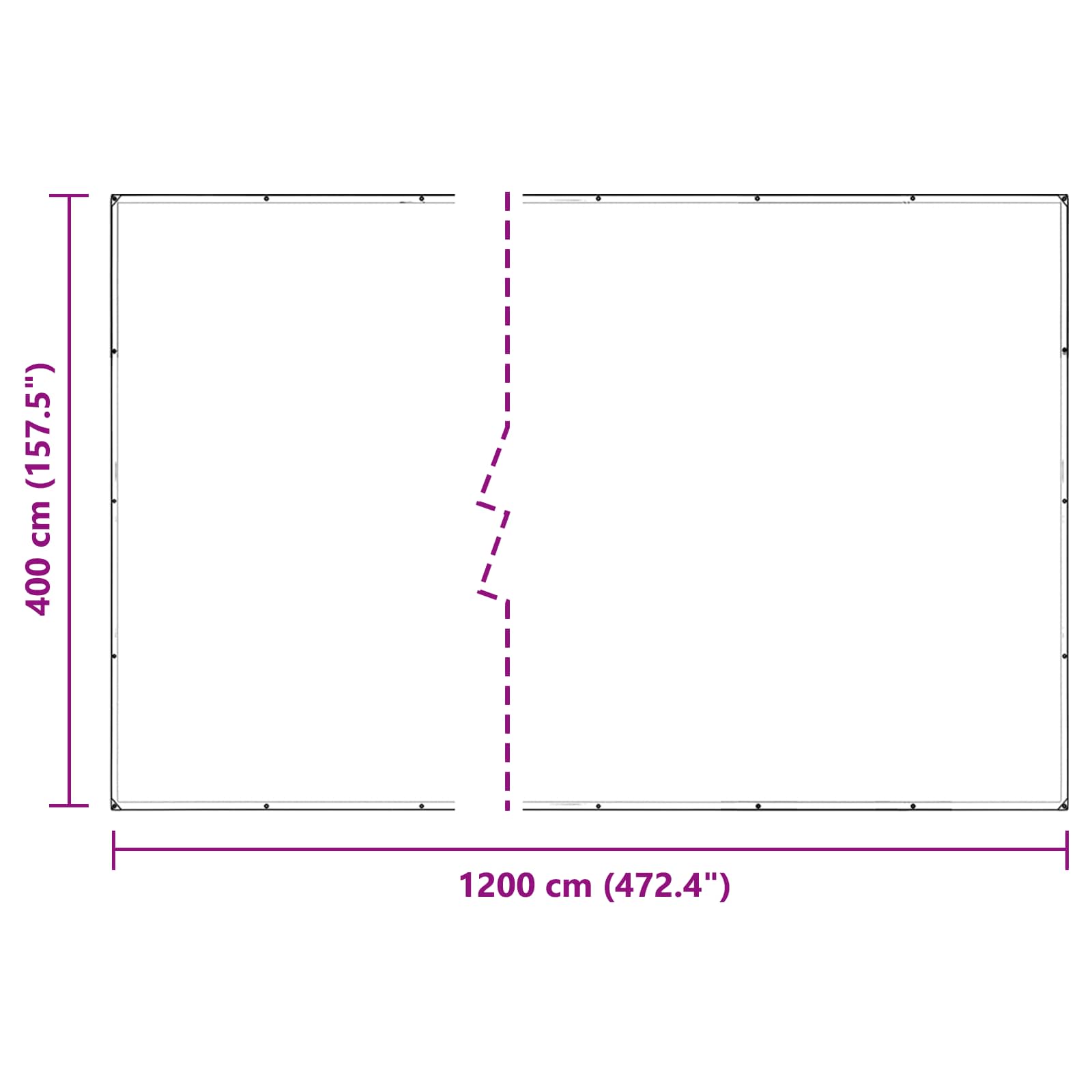 Augalų uždangalas Skaidrus 4 x 12 m PVC Augalų uždangalas Skaidrus 4 x 12 m PVC