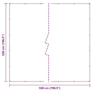 Augalų uždangalas Skaidrus 5 x 5 m PVC