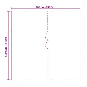 Augalų uždangalas Skaidrus 5 x 8 m PVC