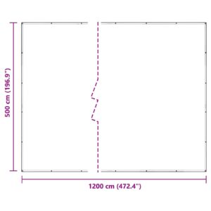 Augalų uždangalas Skaidrus 5 x 12 m PVC