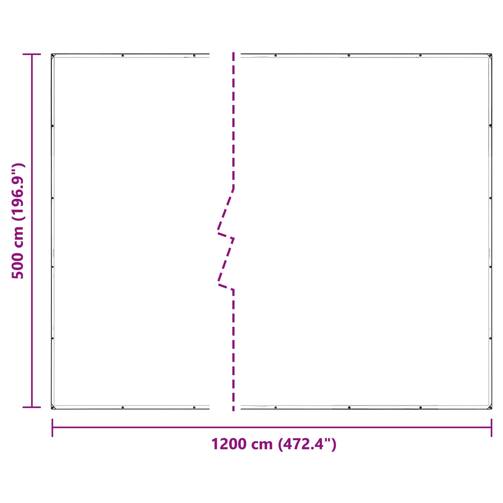Augalų uždangalas Skaidrus 5 x 12 m PVC Augalų uždangalas Skaidrus 5 x 12 m PVC