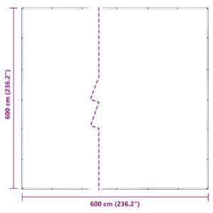 Augalų uždangalas Skaidrus 6 x 6 m PVC