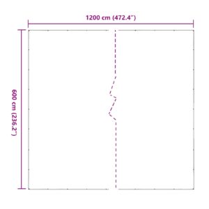 Augalų uždangalas Skaidrus 6 x 12 m PVC