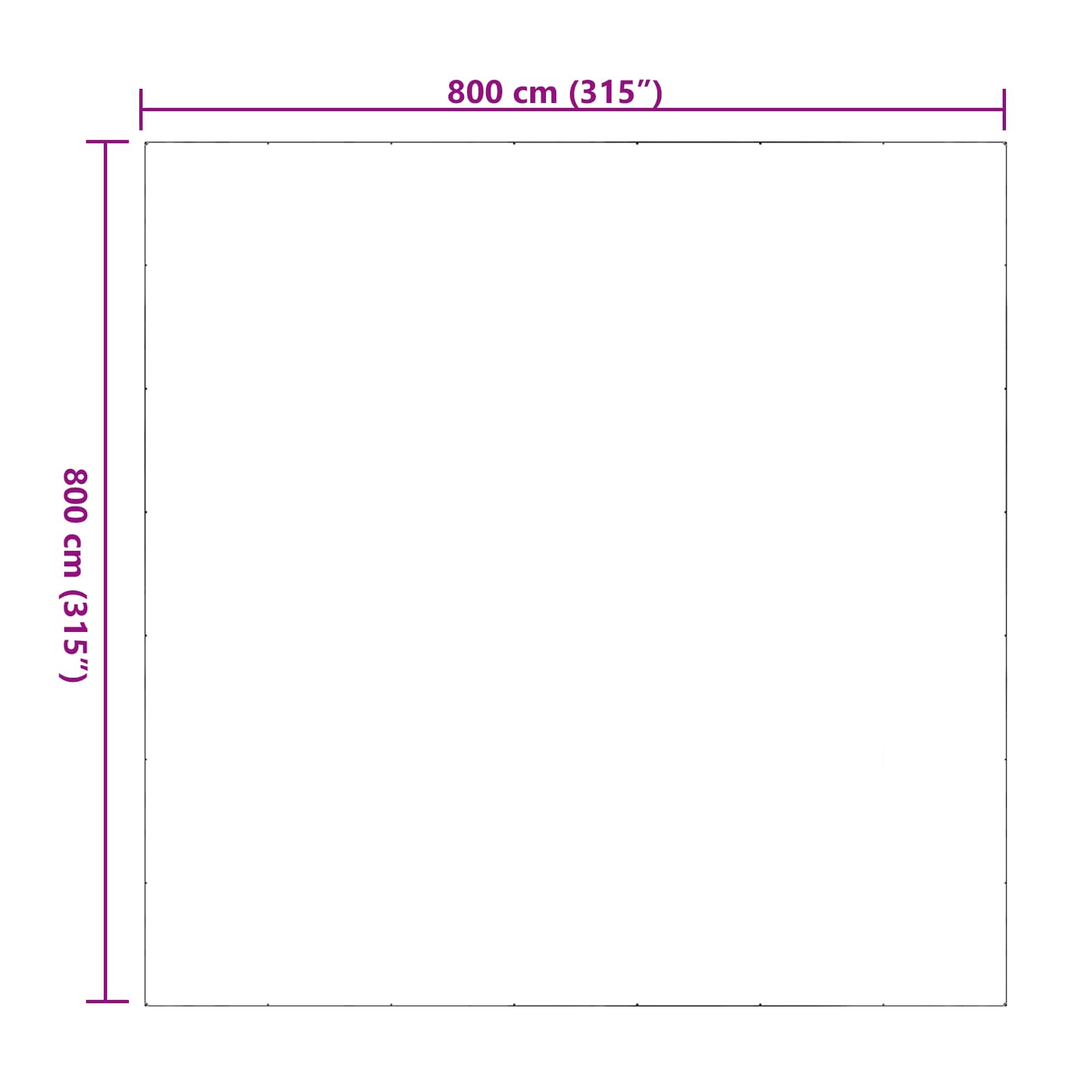 Augalų uždangalas Skaidrus 8 x 8 m PVC Augalų uždangalas Skaidrus 8 x 8 m PVC