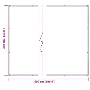 Augalų uždangalas Skaidrus 5 × 3,5 m PVC