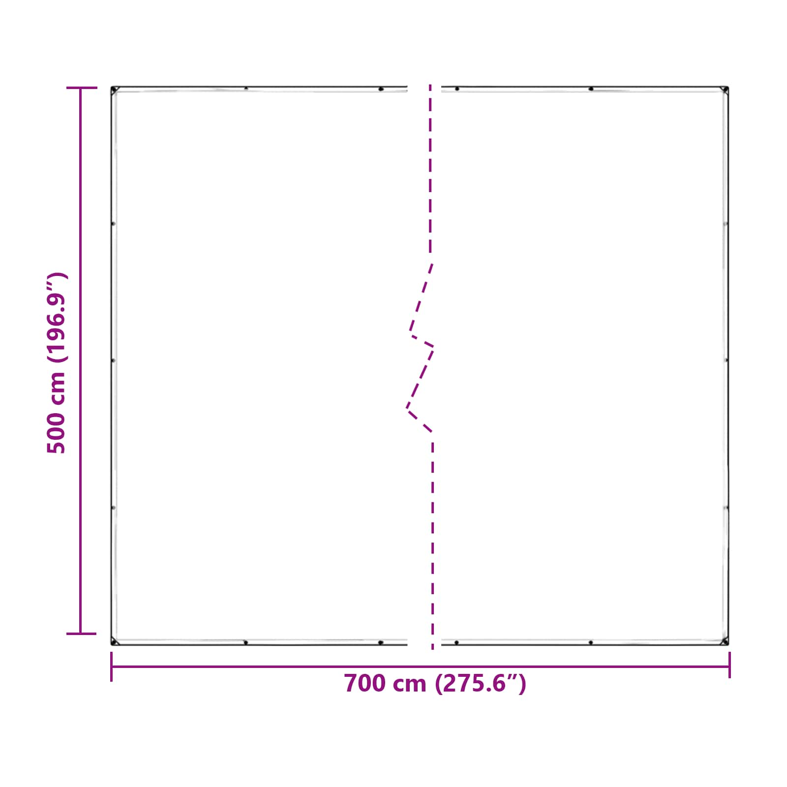 Augalų uždangalas Skaidrus 7 x 5 m PVC Augalų uždangalas Skaidrus 7 x 5 m PVC