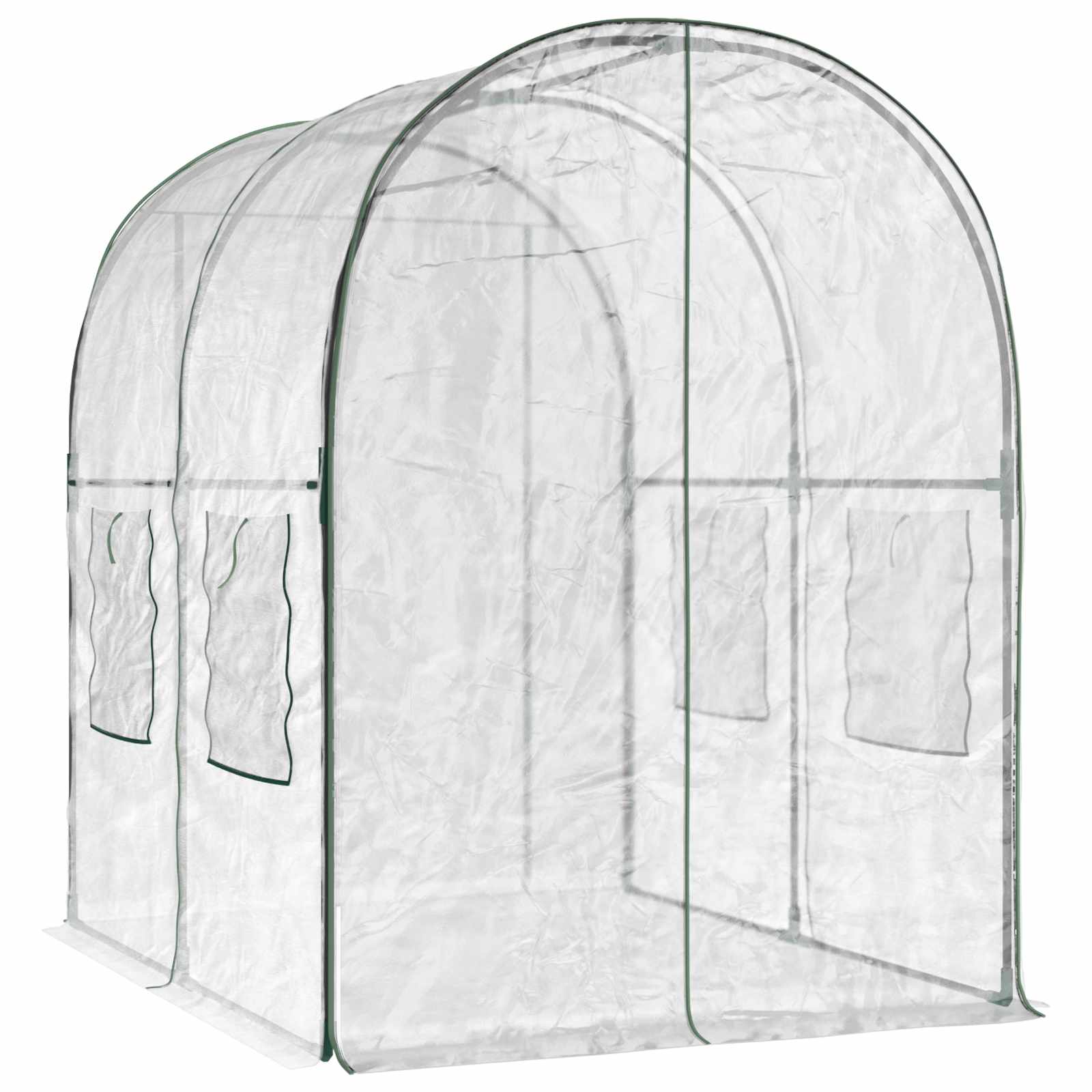 Šiltnamis su rėmu 160 x 200 x 192,5 cm PVC Skaidrus Šiltnamis su rėmu 160 x 200 x 192,5 cm PVC Skaidrus - Image 6