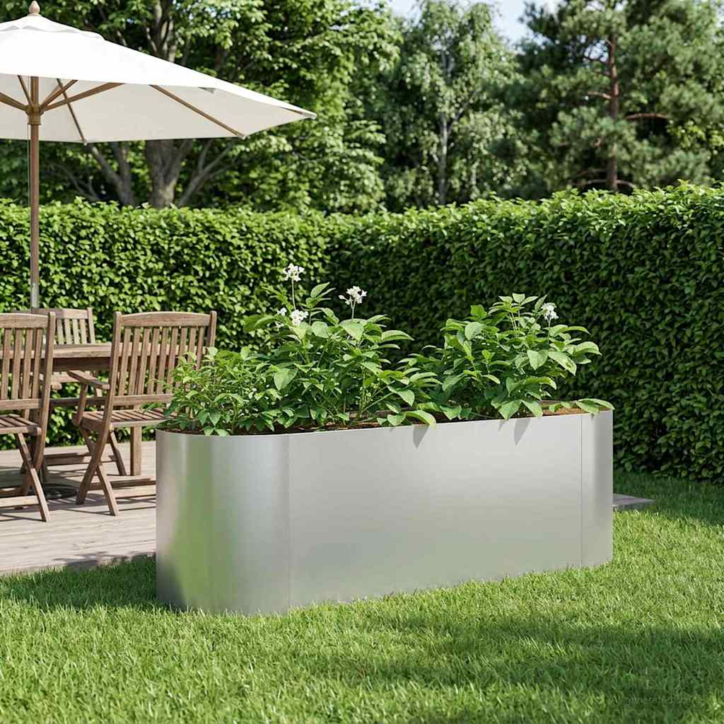 Pakelta sodo lova Galvanizuotas plienas 120 x 40 x 40 cm Pakelta sodo lova Galvanizuotas plienas 120 x 40 x 40 cm - Image 2
