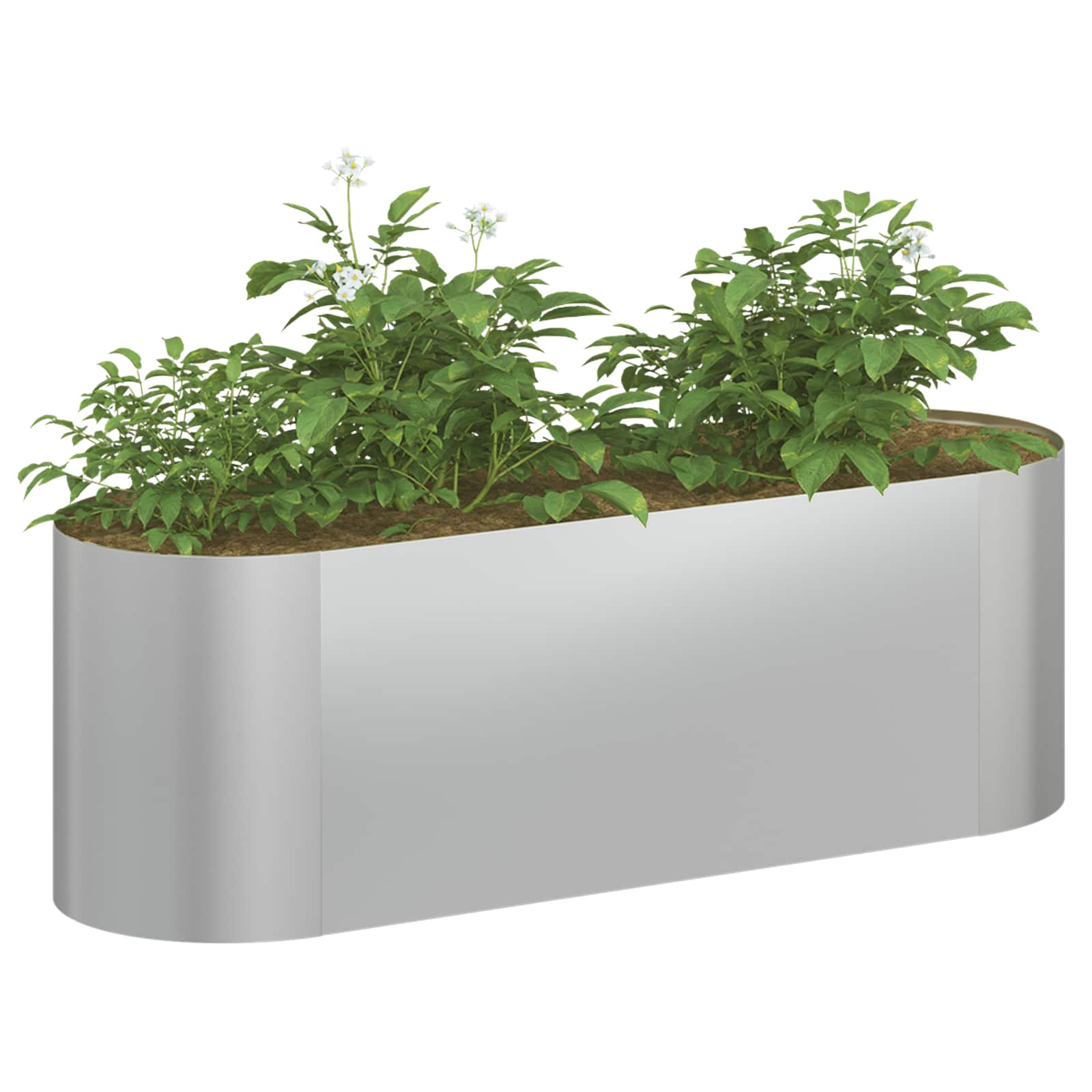 Pakelta sodo lova Galvanizuotas plienas 120 x 40 x 40 cm Pakelta sodo lova Galvanizuotas plienas 120 x 40 x 40 cm - Image 4