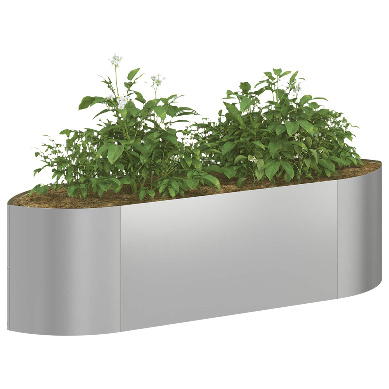 Pakelta sodo lova Galvanizuotas plienas 140 x 40 x 40 cm Pakelta sodo lova Galvanizuotas plienas 140 x 40 x 40 cm - Image 4