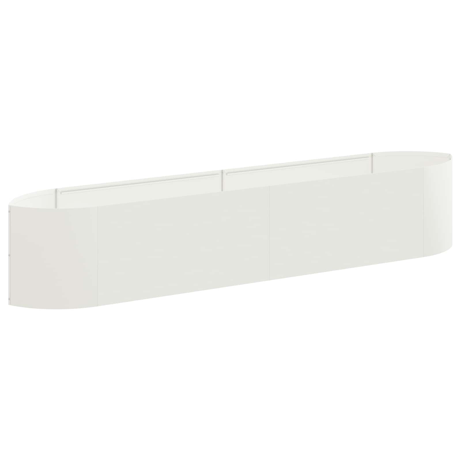 Pakelta sodo lova Balta 220 x 40 x 40 cm Plienas Pakelta sodo lova Balta 220 x 40 x 40 cm Plienas - Image 3