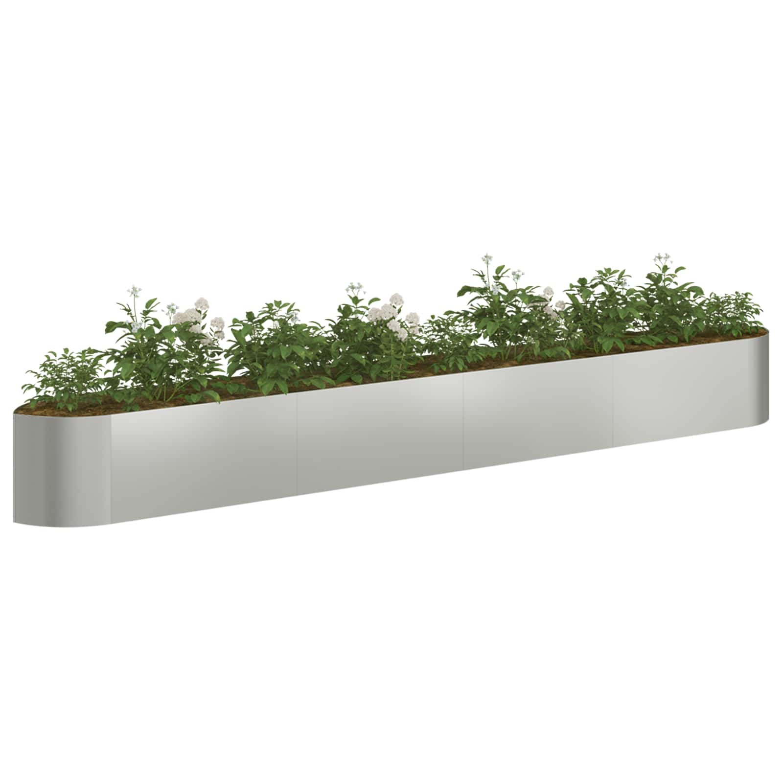 Pakelta sodo lova Galvanizuotas plienas 380 x 40 x 40 cm Pakelta sodo lova Galvanizuotas plienas 380 x 40 x 40 cm - Image 4