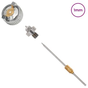 HVLP purkštuvo antgalis 0,8 mm antgalis Sidabrinė