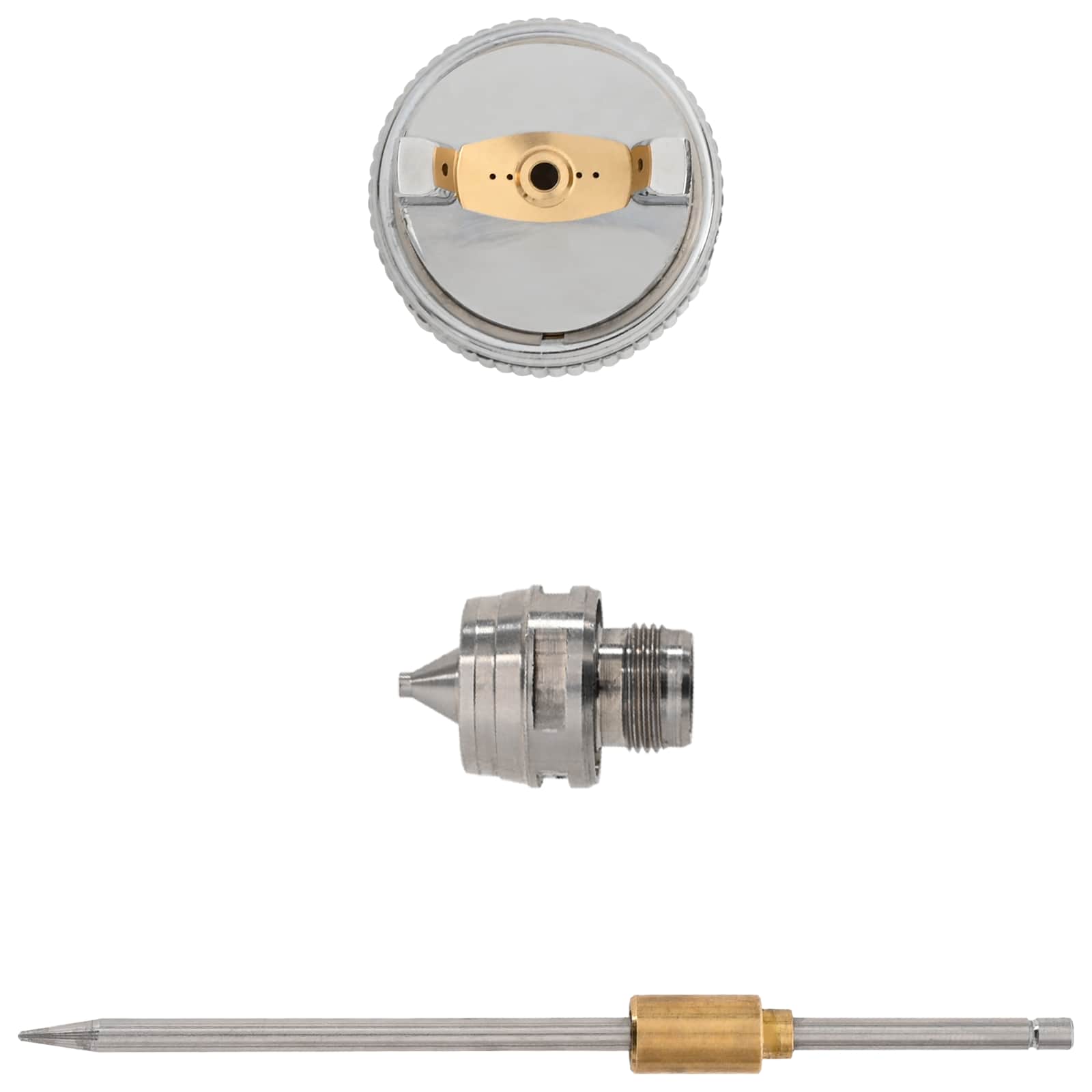 HVLP purkštuvo antgalis 2 mm purkštuvo antgalis Sidabrinė HVLP purkštuvo antgalis 2 mm purkštuvo antgalis Sidabrinė - Image 3