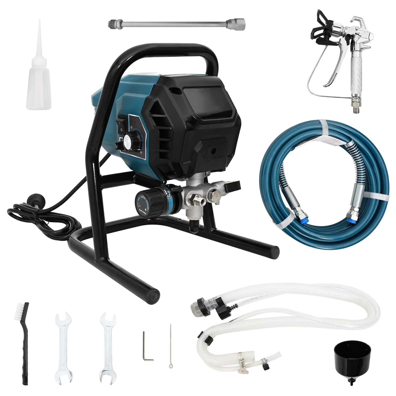 Beoražis dažymo purkštuvas 7,6 m žarna 220V 1,5 L/min 200 Bar Beoražis dažymo purkštuvas 7,6 m žarna 220V 1,5 L/min 200 Bar - Image 4