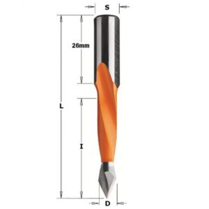 Spiralinis medžio grąžtas TCTS=10X26 D=5X70 RH, CMT
