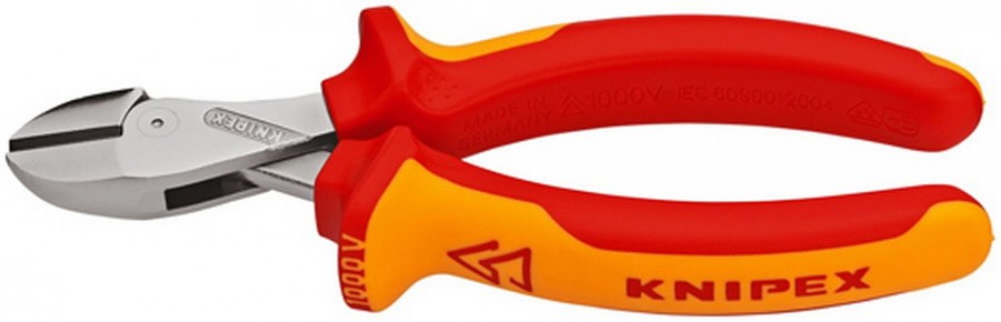 Žnyplės šoninio kirpimo X-Cut 160mm VDE, Knipex Žnyplės šoninio kirpimo X-Cut 160mm VDE, Knipex