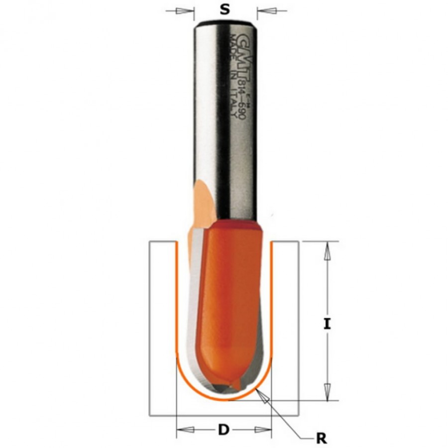 Freza HM S=8 D=6 R=3, CMT Freza HM S=8 D=6 R=3, CMT