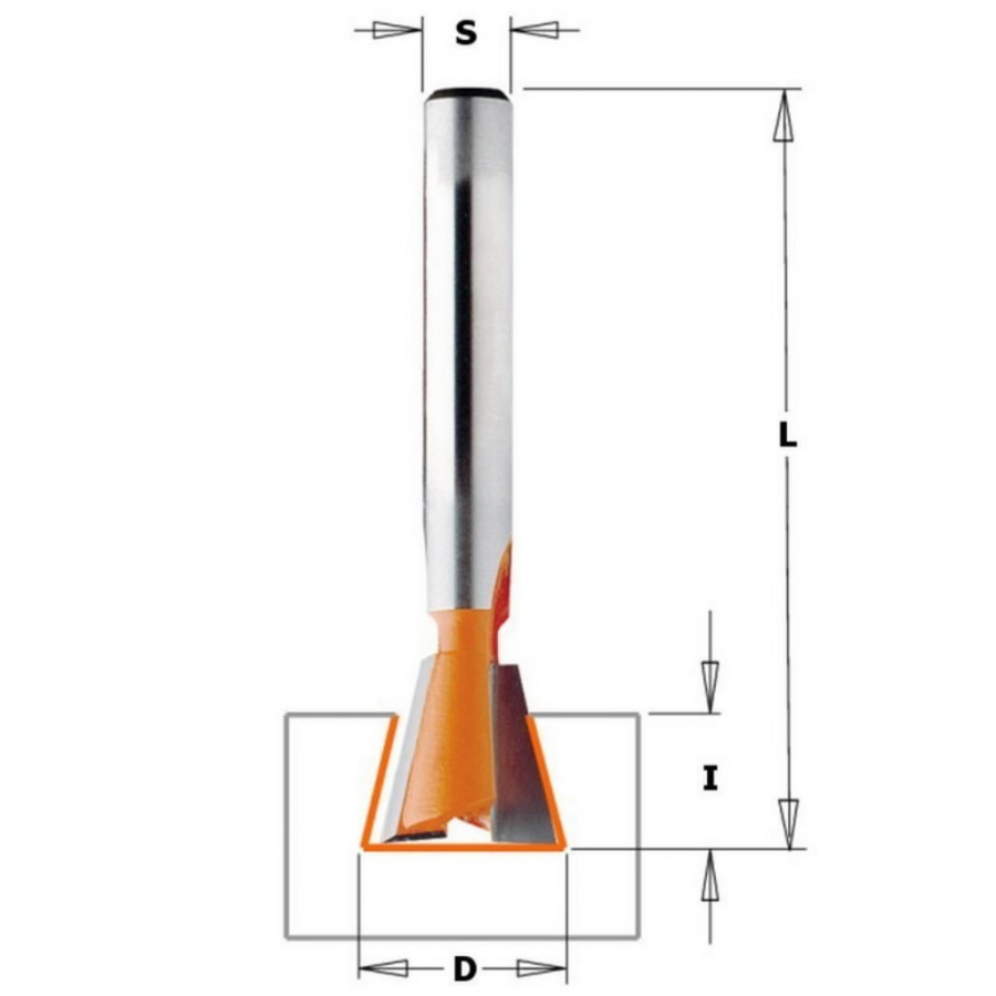 Freza 7° HM S=8 D=19×22, CMT Freza 7° HM S=8 D=19x22, CMT