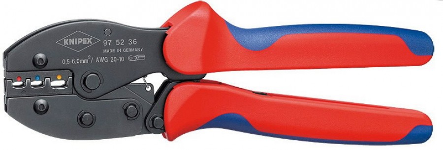Laidų antgalių užspaudimo replės 0,5-6mm2, Knipex Laidų antgalių užspaudimo replės 0,5-6mm2, Knipex