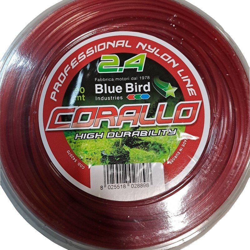 Blue Bird Corallo penkiakampis pjovimo valas 3,0mm/60m Blue Bird Corallo penkiakampis pjovimo valas 3,0mm/60m - Image 3