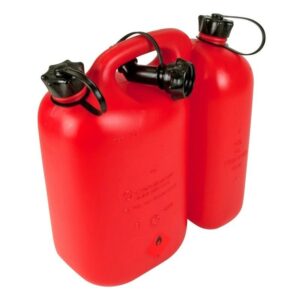 Kombinuotas bakelis kurui ir alyvai Oregon 5+3 l Raudonas