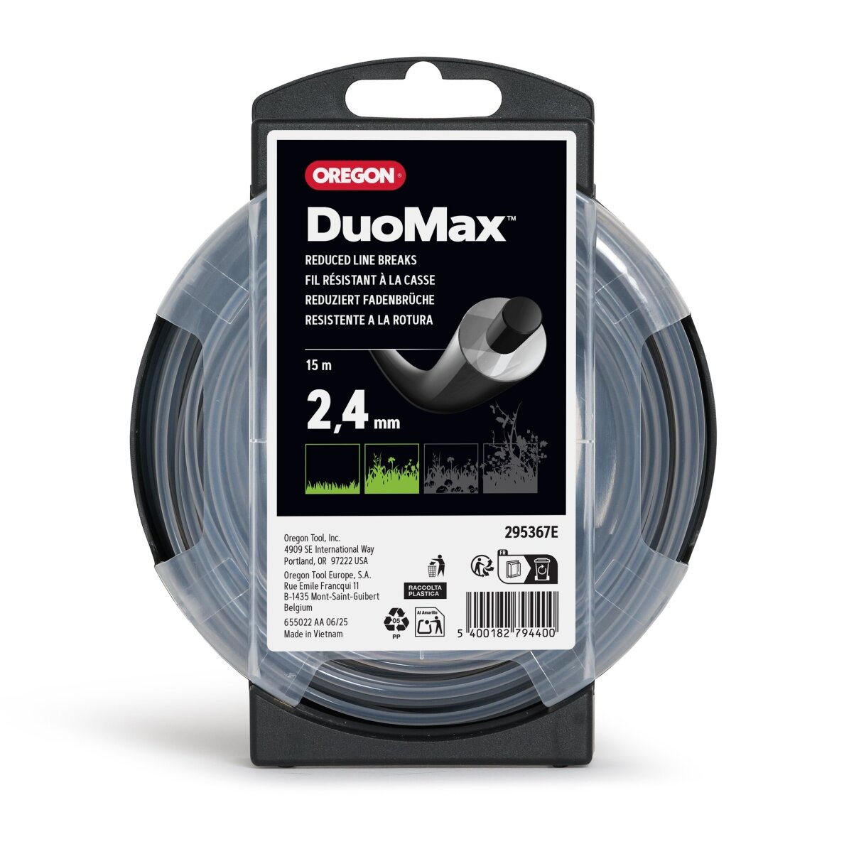Oregon DuoMax pjovimo valas 2,4mm/15m Oregon DuoMax pjovimo valas 2,4mm/15m - Image 2