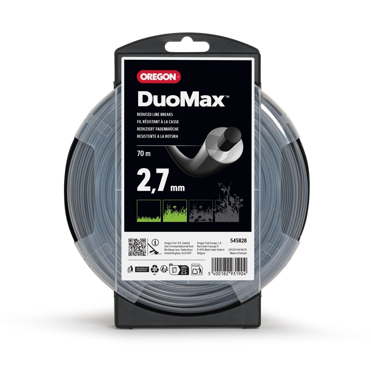 Oregon DuoMax pjovimo valas 2,7mm/70m Oregon DuoMax pjovimo valas 2,7mm/70m