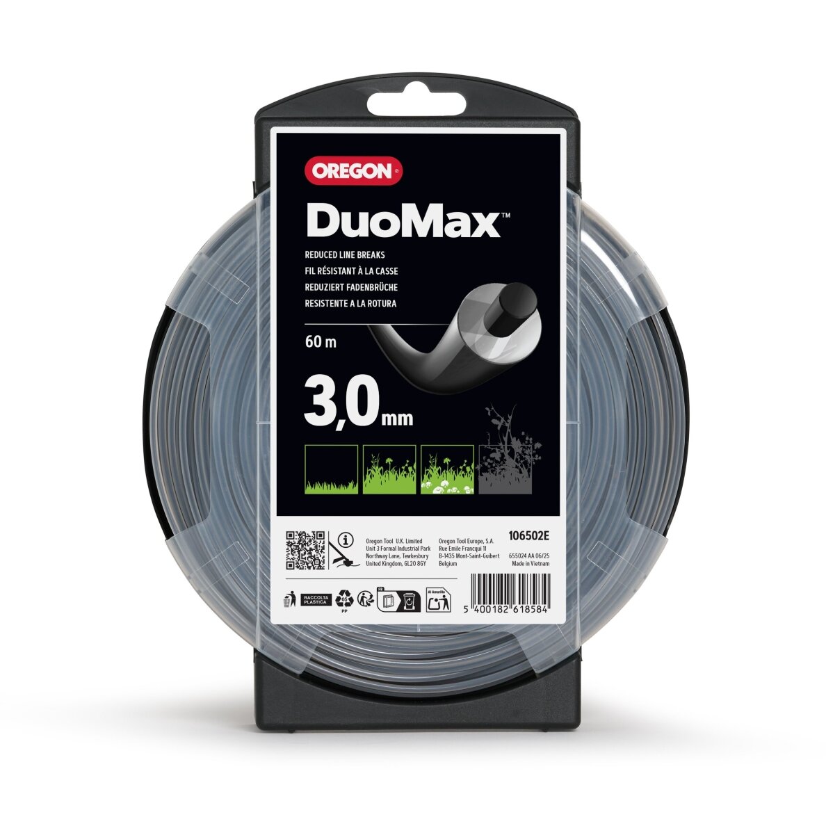 Oregon DuoMax pjovimo valas 3,0mm/60m Oregon DuoMax pjovimo valas 3,0mm/60m