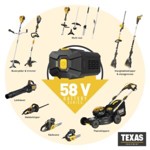 Vejapjovė akumuliatorinė TEXAS LMZ5800TR 58V su baterija Vejapjovė akumuliatorinė TEXAS LMZ5800TR 58V su baterija