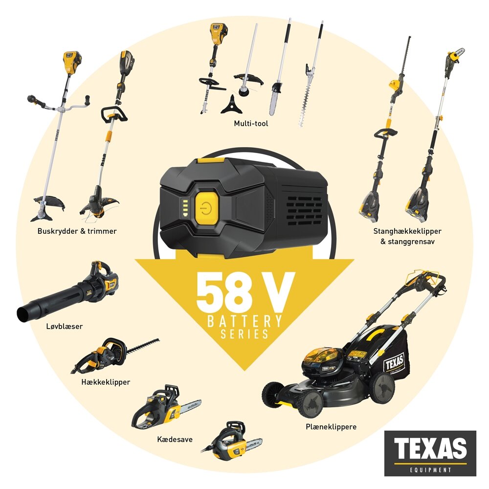 Žoliapjovė akumuliatorinė TEXAS GTZ5800 58V Žoliapjovė akumuliatorinė TEXAS GTZ5800 58V