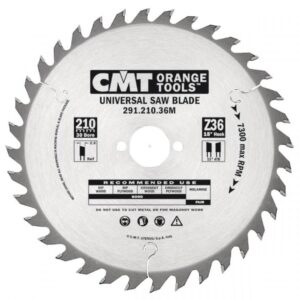 Pjovimo diskas HM 210x2,8x30 Z36, CMT