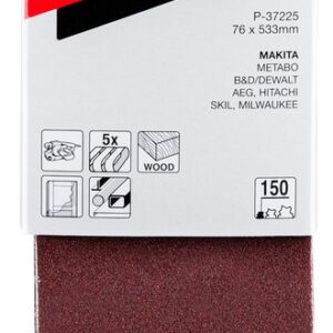 Šlifavimo juosta 76x533 K150 (5vnt.)