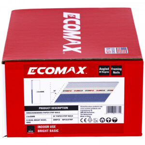 Vinys 34° vidaus darbams, rifliuotos, 2000 pcs, 65x2,9mm, Ecomax