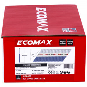 Vinys 34° vidaus/lauko darbams, rifliuotos, 2000 pcs, 50x2,9mm, Ecomax