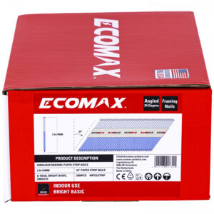 Vinys 34° vidaus darbams, lygios, 2000 pcs, 75x2,9mm, Ecomax