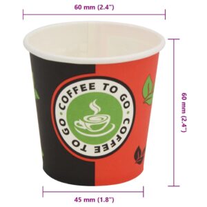 Vienk. kavos puodeliai, 1000 vnt., popieriniai, 120 ml (4 oz)