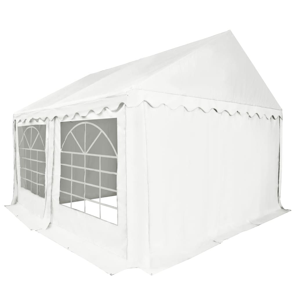 Sodo palapinė, PVC, 3x4m, balta Sodo palapinė, PVC, 3x4m, balta - Image 3