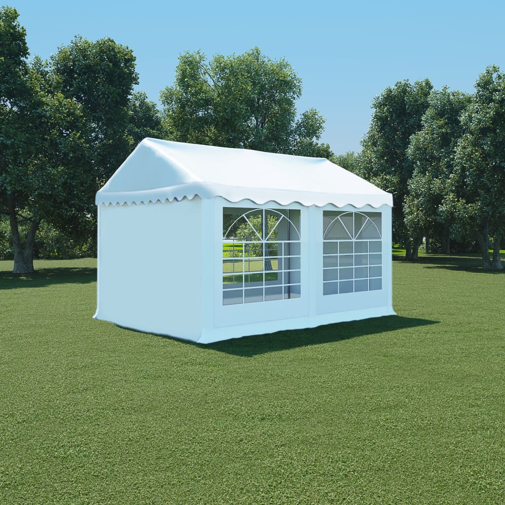 Sodo palapinė, PVC, 3x4m, balta Sodo palapinė, PVC, 3x4m, balta - Image 2