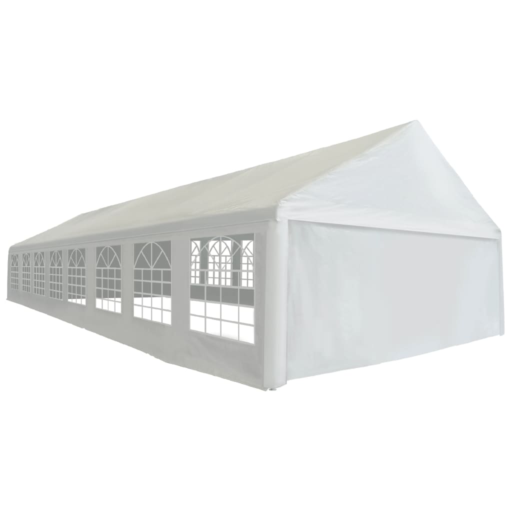 Proginė palapinė, PE, 6x16m, balta Proginė palapinė, PE, 6x16m, balta - Image 2