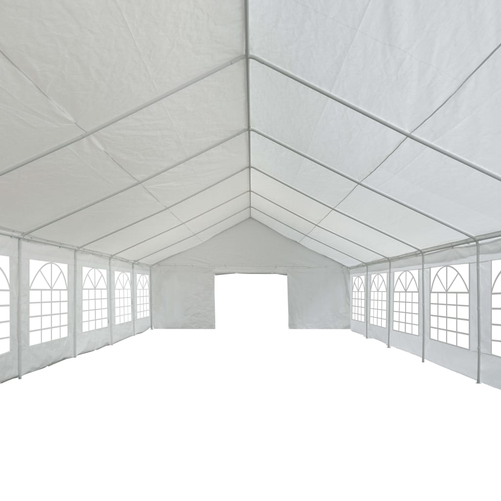 Proginė palapinė, PE, 6x16m, balta Proginė palapinė, PE, 6x16m, balta - Image 4