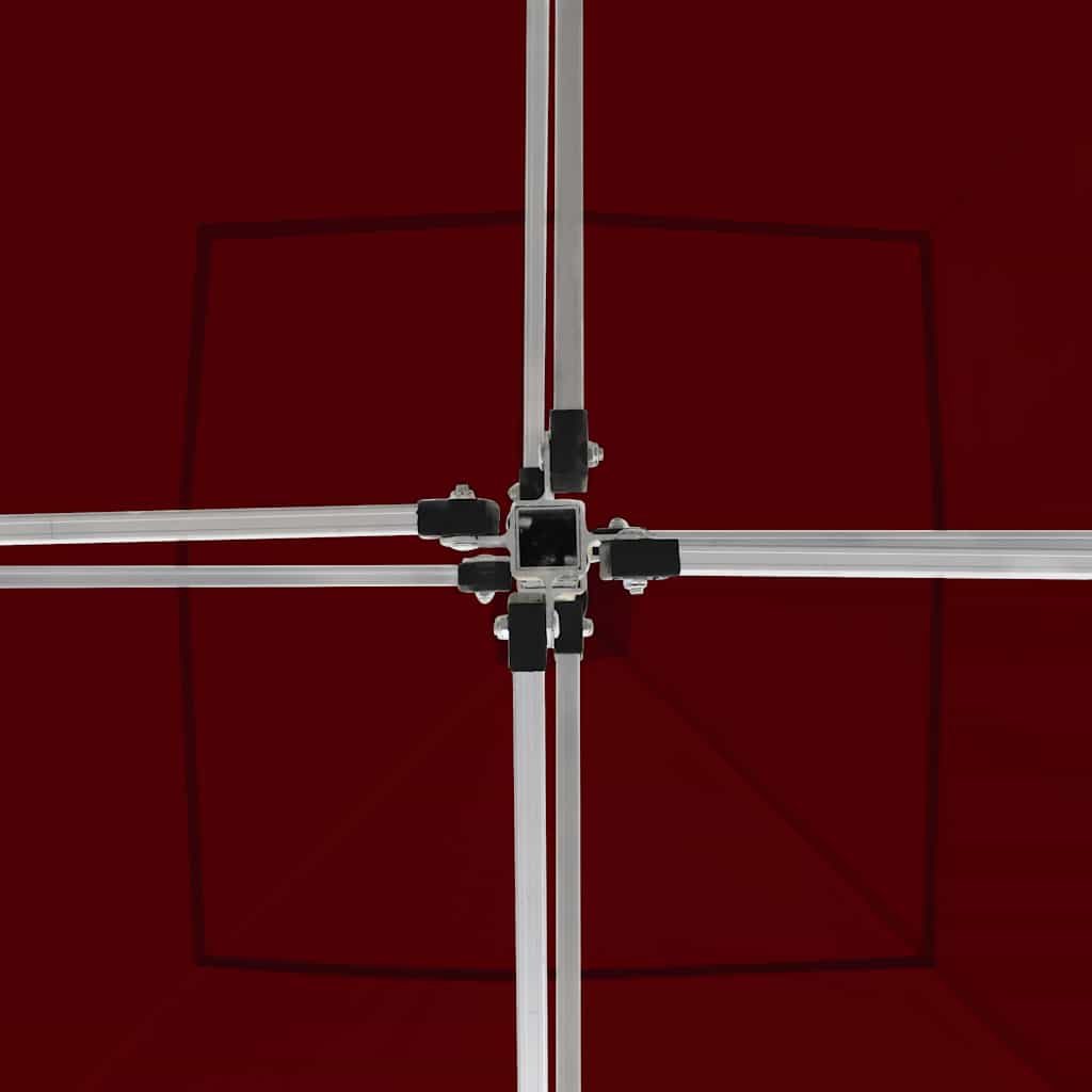 Prof. išskl. proginė palapinė, vyno raud., 3x3m, alium. Prof. išskl. proginė palapinė, vyno raud., 3x3m, alium. - Image 4