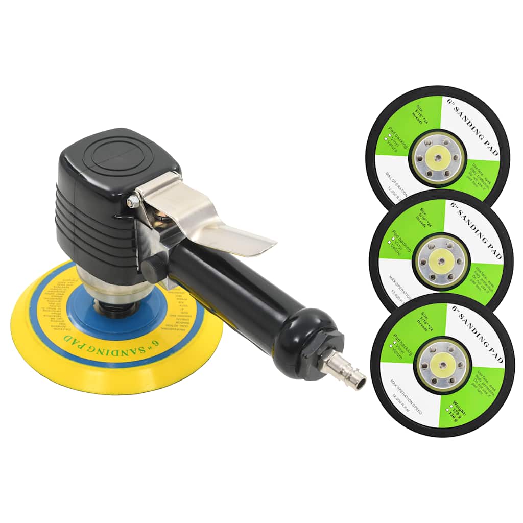 Orbitinis šlifuoklis su rankena ir šlifavimo padais, 150mm Orbitinis šlifuoklis su rankena ir šlifavimo padais, 150mm - Image 2