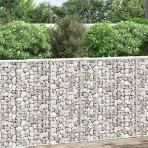 Gabiono vazonas, 80x20x100cm, galvanizuotas plienas, aukštas
