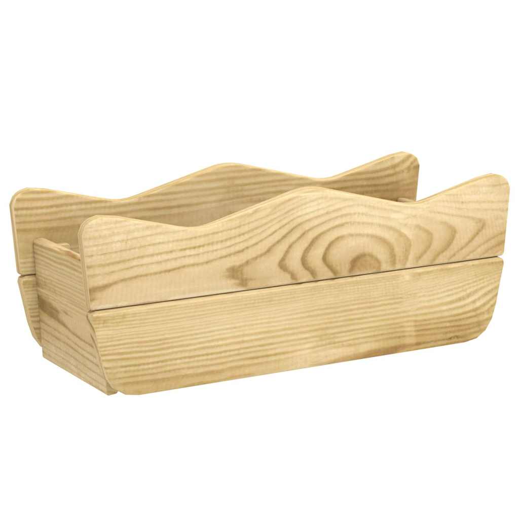 Sodo lovelis, 50x18x18cm, impregnuota pušies mediena Sodo lovelis, 50x18x18cm, impregnuota pušies mediena - Image 2