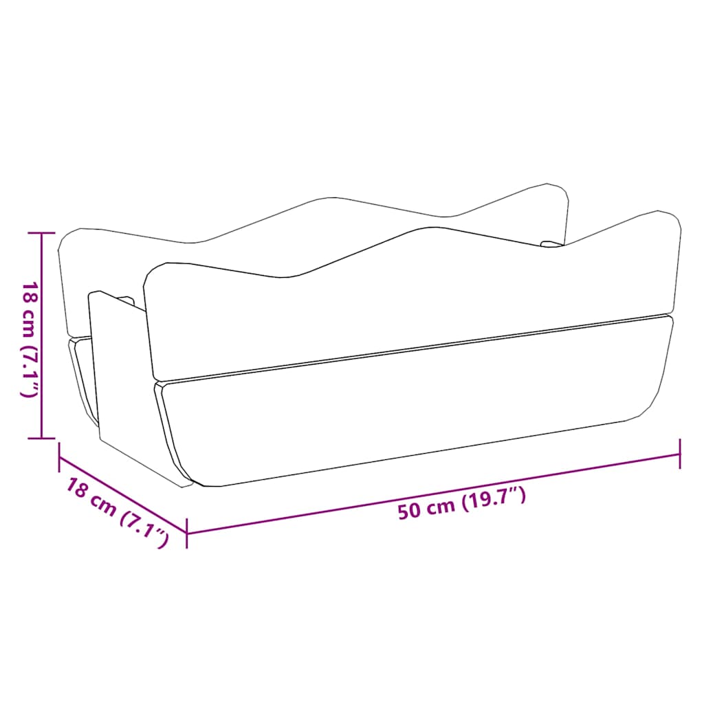 Sodo lovelis, 50x18x18cm, impregnuota pušies mediena Sodo lovelis, 50x18x18cm, impregnuota pušies mediena