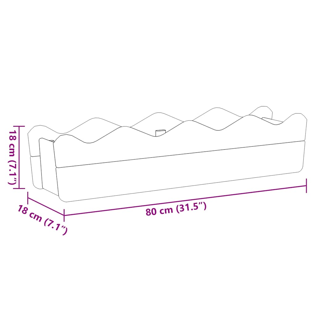 Sodo lovelis, 80x18x18cm, impregnuota pušies mediena Sodo lovelis, 80x18x18cm, impregnuota pušies mediena
